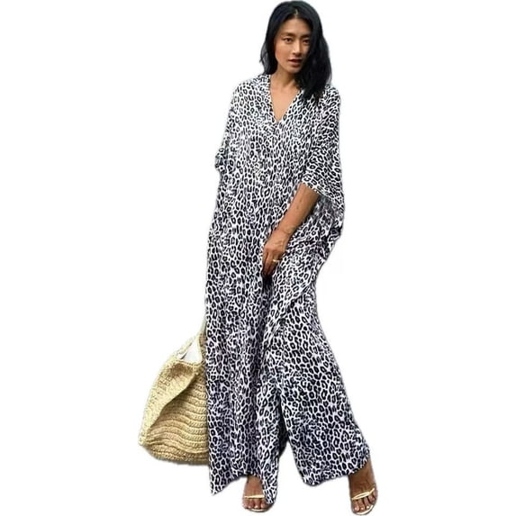 CFCSRP Women Kaftan Plus Size Moo Moo for Women Cover ups Maxi Long Caftan Swimsuit Bathing Suit Cover Up