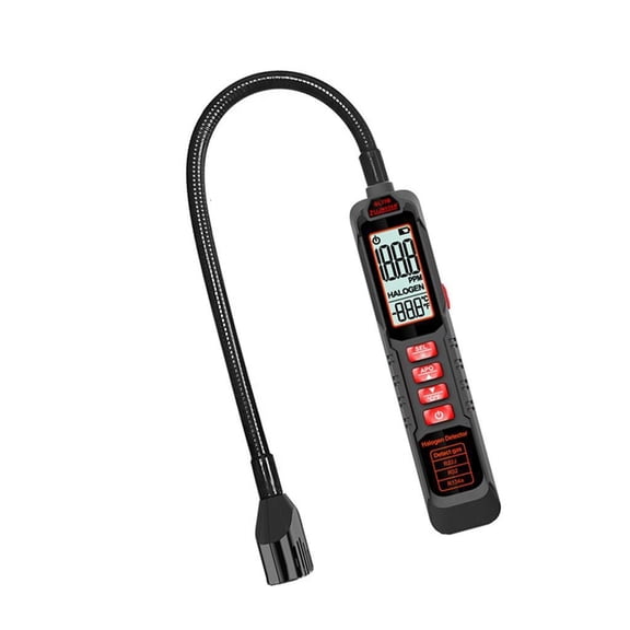 CFCs HCFCs Gas Tester Halogen Leak Tester 0-1000PPM HVAC Leak Detector
