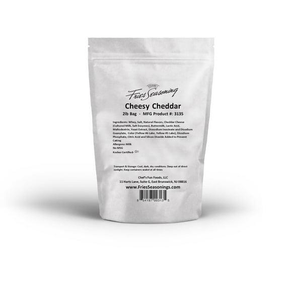 CFF Gourmet Fries Seasoning - Cheesy Cheddar Powder Seasoning, 2 LB