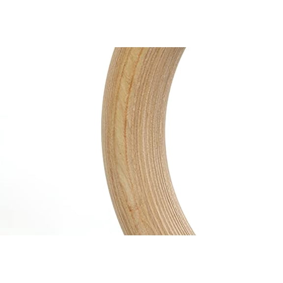 CFF Wood Olympic Rings 1.25" Diameter - 18' Black Extra Wide Numbered Straps