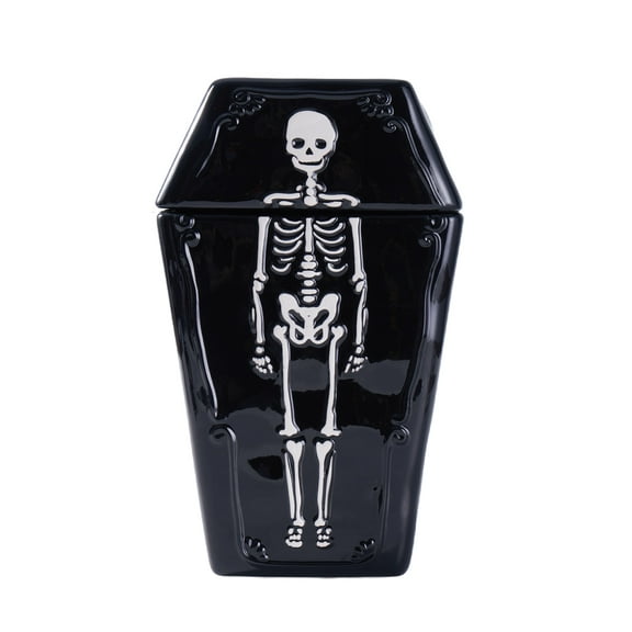Way to Celebrate Halloween Ceramic Coffin Cookie Jar