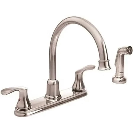 CFG by Moen Cornerstone 40619 Kitchen Faucet Chrome 2 Handle High Arc Spray Gun