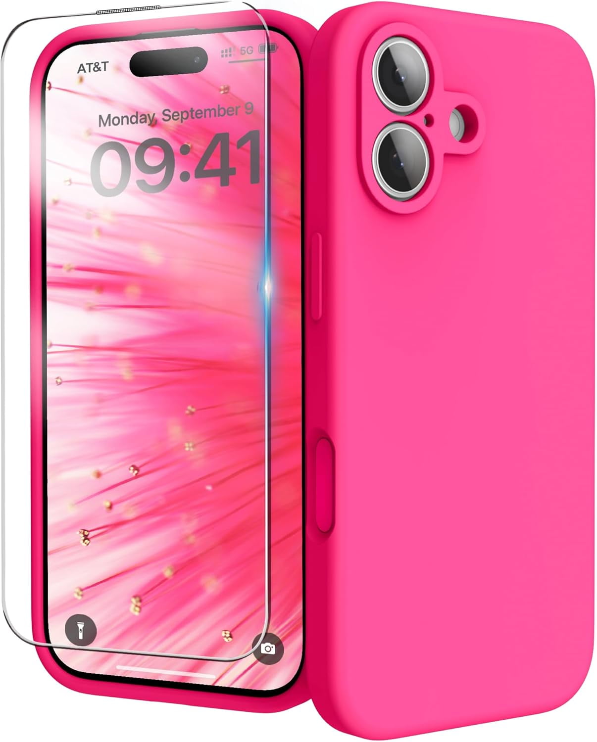 CFHADD-for iPhone 17 Case, Liquid Silicone Cover with Camera Protection ...