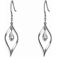 thumbnail image 1 of CFIOZYOS 18K Gold-Plated 925 Sterling Silver  Twist Leaf Fashion Dangle Earrings for Women, 1 of 17