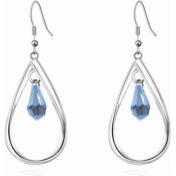 CFIOZYOS 18K Gold-Plated 925 Sterling Silver  Twist Leaf Fashion Dangle Earrings for Women