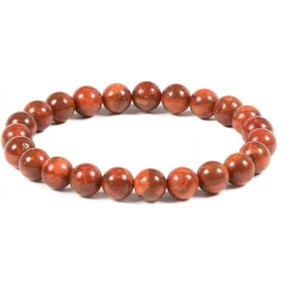 CFIOZYOS 8mm Round Beads Stretch Bracelet 7 Inch Unisex