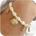 thumbnail image 1 of CFIOZYOS  Ankle Bracelet Set for Women, Gold Boho Bead Adjustable Anklet,  Beach Pearl Heart Starfish Foot Jewelry Gifts, 1 of 13