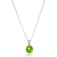 thumbnail image 1 of CFIOZYOS Essentials Sterling Silver Round Cut Birthstone Pendant Necklace 18", 1 of 11