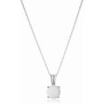 thumbnail image 1 of CFIOZYOS Essentials Sterling Silver Round Cut Birthstone Pendant Necklace 18", 1 of 12