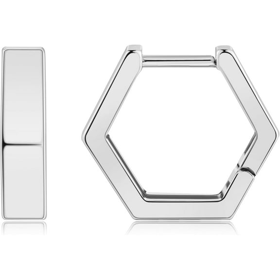 CFIOZYOS Gold Huggie Hoop Earrings for Women 14k Gold Plated, Small Hoop Earrings for Women, 1/2 Inch Yellow Color Earrings for Women