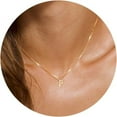 thumbnail image 1 of CFIOZYOS Gold Initial Necklaces for Women, Dainty Gold Letter Necklace Tiny A-Z Pendant Choker Necklace Trendy Cute Personalized Monogram Name Necklace Gold Jewelry Necklace for Women Gift, 1 of 10