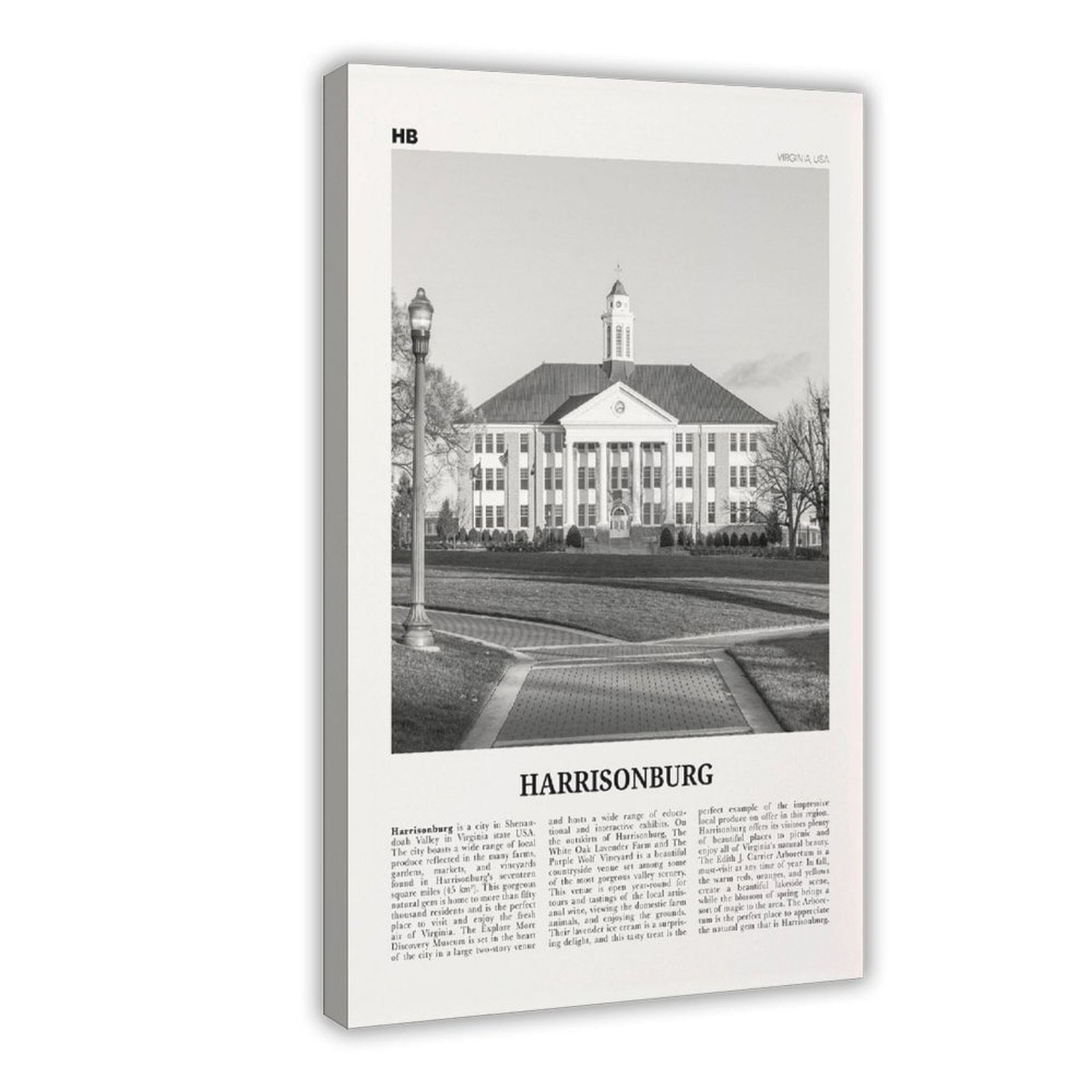 CFIOZYOS Harrisonburg Print Black - CFIOZYOS Harrisonburg Print Black White Harrisonburg Wall Art Harrisonburg Poster Harrisonburg Photo Harrisonburg Map Virginia USA Canvas Wall Art Pr 875fc27f 172d 4b07 Ba2c 8f2428f93f31.f8501baacb516a95d2c272e74121f95a