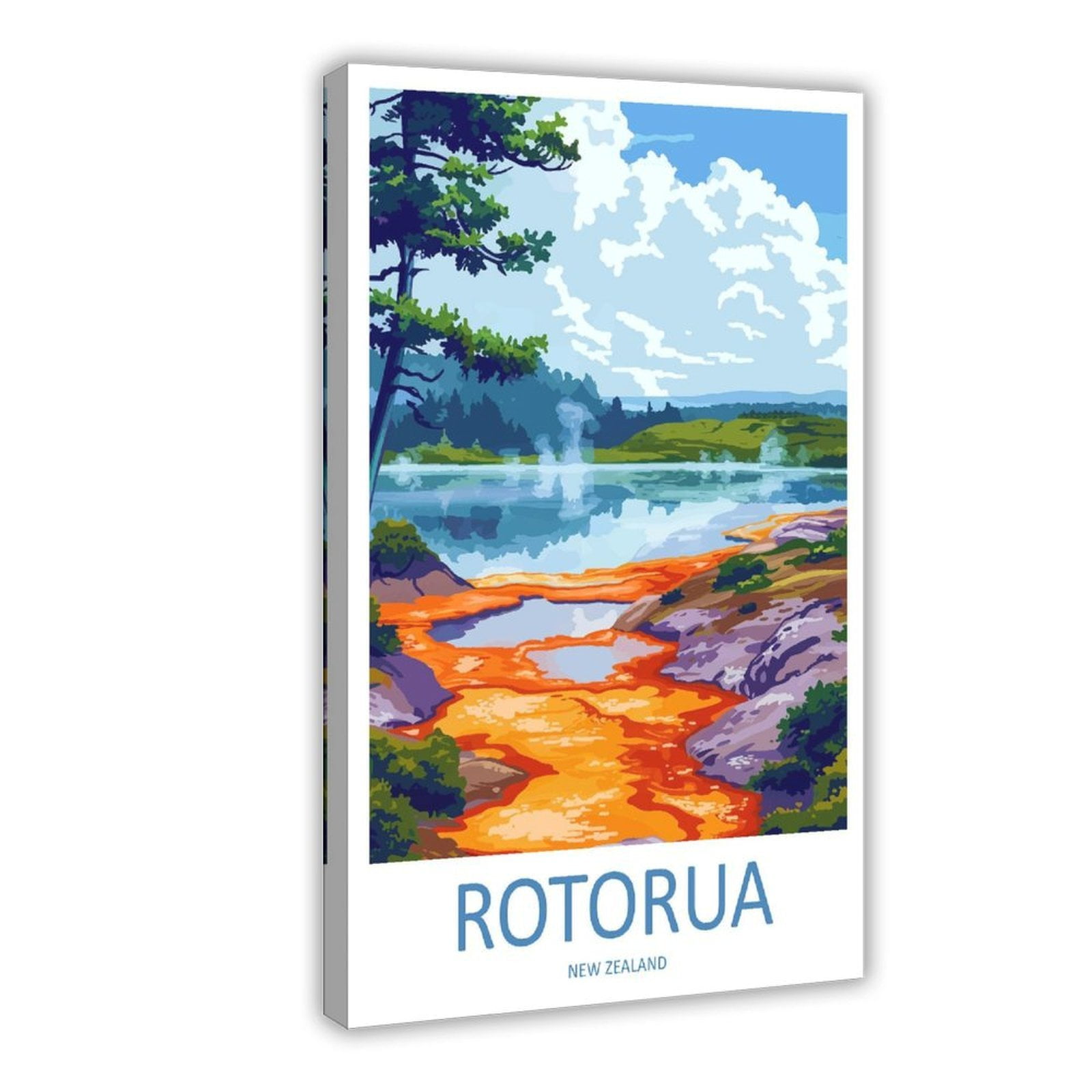 CFIOZYOS Rotorua Travel Print Rotorua Décor Rotorua New Zealand Gift
