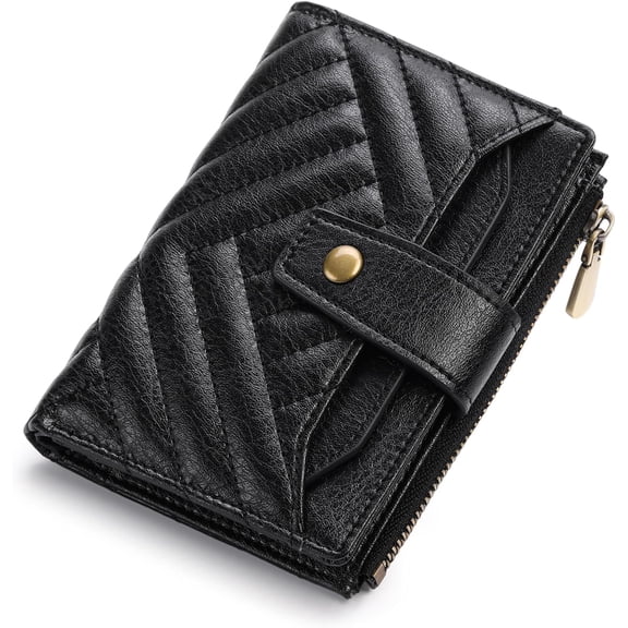 CFIOZYOS Small Wallet for Women Leather Bifold Compact RFID Blocking Small Womens Wallet Purse