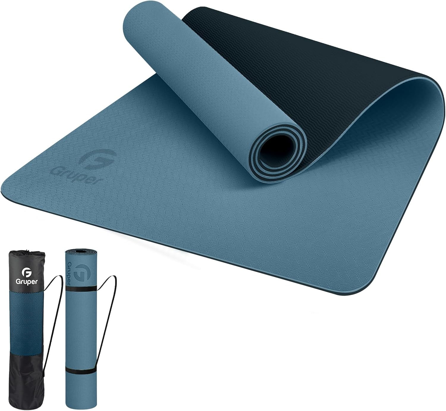 6mm Thick Yoga Mat Non Slip Fitness & Exercise Mat With Portable - View #10