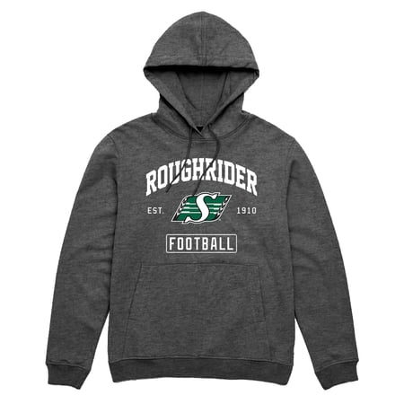 CFL Football Outline Dark-Heather Medium Hoodie