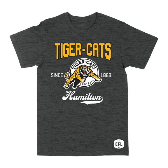 CFL Hamilton Tiger Cats Since 1869 Dark-Heather Medium T-Shirt