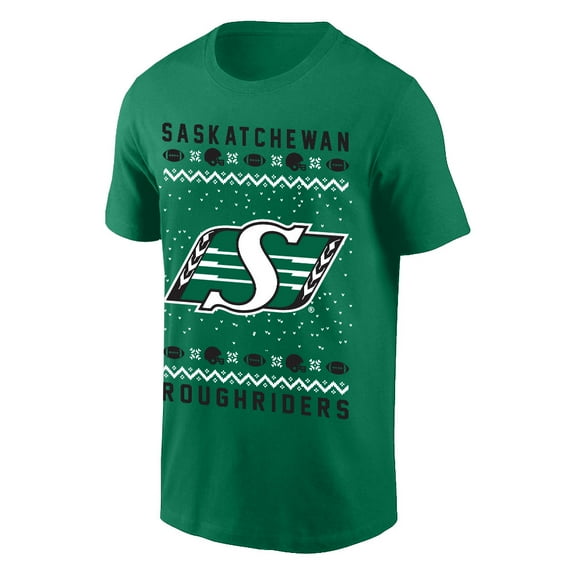 CFL Saskatchewan Roughriders Xmas Design Forest-Green Small