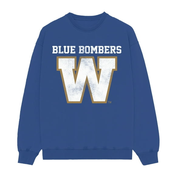 CFL Winnipeg Blue Bombers Blue - Royal Crew Sweatshirt