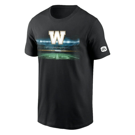 CFL Winnipeg Blue Bombers Field Black Medium T-Shirt