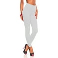 thumbnail image 1 of CFLVAEK 2025 Trendy Yoga Pants Plus Size Women Tall Athletic Tummy Control Elastic High Waist Joggers Stretchy Plain Jogging Trousers Casual Tall Length Seamless Exercise Leggings XXXL White, 1 of 3