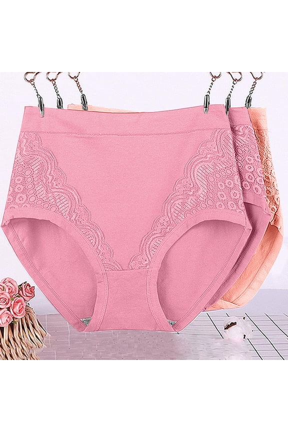 3 Pack Plus Size Briefs for Women High Waisted Leakproof Underwear Comfortable Soft Cotton Panties Womens Leak Proof Period Panty XXXXL