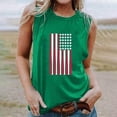 thumbnail image 1 of CFLVAEK American Flag Patriotic Tank Tops for Women Casual Summer Crewneck Shirts 4th of July Sleeveless Tanks Independence Day Going Out Tank Top XL, 1 of 4
