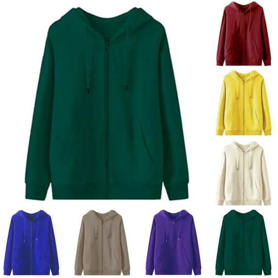 CFLVAEK Big and Tall Mens Hoodies Lightweight Zip Up Hooded Sweatshirts Fall Long Sleeve Workout Hoodie Sweatshirt with Pockets Green L