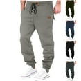 thumbnail image 1 of CFLVAEK Big and Tall Mens Sweatpants with Zipper Pockets Casual Drawstring High Waist Sweatpant Elastic Bottom Workout Athletic Pants Dark Gray XXXL, 1 of 5