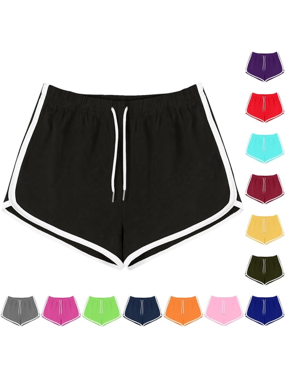 Black Workout Shorts for Women Plus Size Drawstring High Waisted Shorts Summer Casual Shorts for Running Gym Sports Gray XXXL