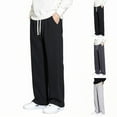thumbnail image 1 of CFLVAEK Cotton Sweatpants Men with Drawstring High Waist Big and Tall Open Bottom Straight Leg Sweatpatns Loose Fit Lounge Pants with Pockets Gray XL, 1 of 4