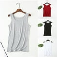 thumbnail image 1 of CFLVAEK Cotton Tank Tops for Women Plus Size Lace Trim Scoop Neck Shirts Loose Fitted Sleeveless Summer Tank Top Solid Color Undershirts White XXL, 1 of 4