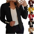 thumbnail image 1 of CFLVAEK Cropped Blazers for Women Business Casual Blazer Jacket Plus Size Open Front Coat Cardigan Work Office Suit Jackets Wine XXXXL, 1 of 6