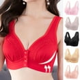 thumbnail image 1 of CFLVAEK Front Closure Bras for Women Comfort No Underwire Push Up Bralette Comfy Full Coverage Everyday Bras 2025 Hot Pink XL, 1 of 5