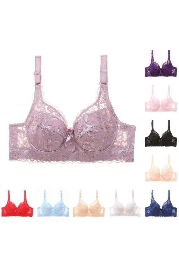 Lace Bras for Women Plus Size Wirefree Bra Comfort Full Figure Bralettes Comfy Full Support Bras Breathable Daily Bras Beige XXL