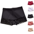 thumbnail image 1 of CFLVAEK Lace Underwear for Women Seamless Hih Waisted Boy Shorts Breathable Full Coverage Panties Soft Stretch Ladies Panty Red XL, 1 of 4