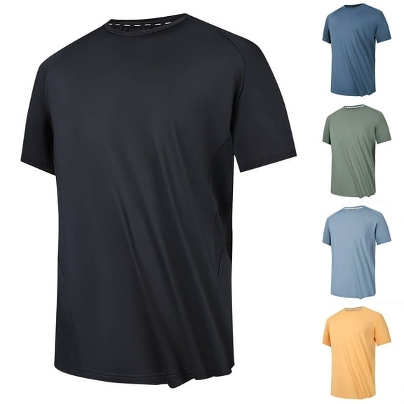 CFLVAEK Mens Big and Tall T Shirts Loose Short Sleeve Tshirts Solid Classic Tees Casual Summer Crew Neck T Shirt 2025 Yellow XXXXL