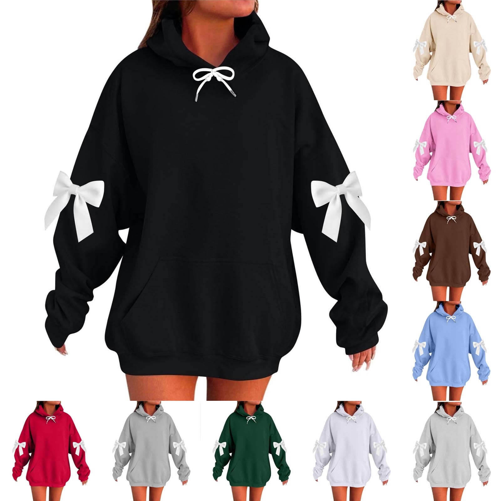CFLVAEK Oversized Hoodies Sweatshirts for Women Plus Size Long Sleeve ...