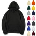 thumbnail image 1 of CFLVAEK Oversized Hoodies for Men Plus Size Long Sleeve Hoodie Pullovers Loose Fit Casual Solid Sweatshirts with Pocket Beige XXXL, 1 of 6