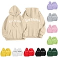 thumbnail image 1 of CFLVAEK Oversized Hoodies for Women Loose Long Sleeve Fall Hoodie Sweatshirts Fashion Drawstring Hooded Pullovers with Pockets Purple M, 1 of 10