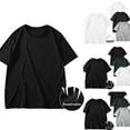 thumbnail image 1 of CFLVAEK Oversized T Shirts Men 2025 Breathable Short Sleeve Tshirt Big and Tall Men's Crew Neck Tshirts Solid Color Classic Tees Black XXL, 1 of 9