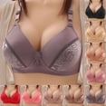 thumbnail image 1 of CFLVAEK Plus Size Bras for Women Comfort Wireless Seamless Sleep Bra Full Coverage Lift Bralette Breathable Everyday Bras for Big Bust Coffee 40C, 1 of 9