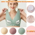 thumbnail image 1 of CFLVAEK Plus Size Nursing Bras for Women Front Closure Vest Type Maternity Bra Push Up Pregnancy Bras Lightly Wireless Sleep Bras Purple XXXL, 1 of 8