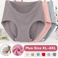 thumbnail image 1 of CFLVAEK Plus Size Panty for Women Cotton High Waisted Briefs Panties Comfortable Full Coverage Stretch Soft Breathable Underpants(Red XXXXXXL), 1 of 5