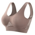 thumbnail image 1 of CFLVAEK Plus Size Women's Full Coverage Mesh Bras No Underwire Sports Bra Breathable High Impact Support Bralettes Padding Lift Up Workout Vest Bralette, 1 of 2