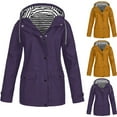 thumbnail image 1 of CFLVAEK Rain Jackets for Women Plus Size Waterproof Lightweight Raincoat Zip Up Outdoor Hooded Jacket SunProtection Hiking Travel Windbreaker Khaki XXL, 1 of 5