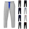 thumbnail image 1 of CFLVAEK Sweatpants for Men Open Bottom Fall Winter Workout Athletic Pants Big and Tall Drawstring Elastic Waist Sweatpant Navy XXL, 1 of 4