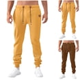 thumbnail image 1 of CFLVAEK Sweatpants for Women Big and Tall Drawstring High Waist Jogger Pants Elastic Bottom Plain Track Pants for Workout Running Gym Yellow S, 1 of 9