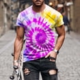 thumbnail image 1 of CFLVAEK Tie Dye T Shirts for Men Big and Tall Short Sleeve Tshirt Loose Fitted Round Neck Tshirts Summer Fashion Tees XXXL, 1 of 5