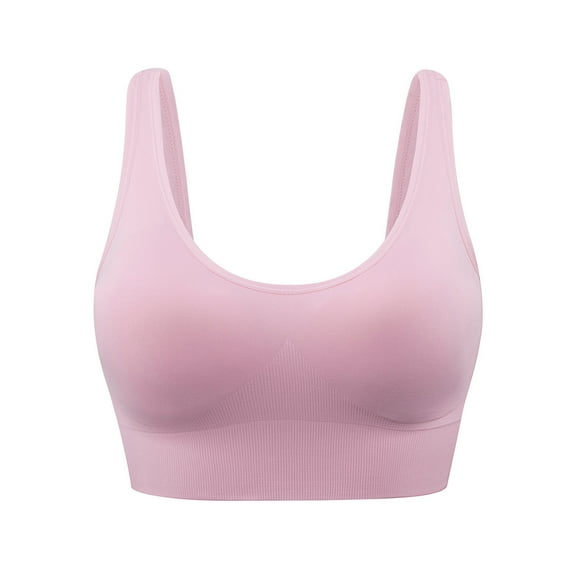 CFLVAEK Women's High Impact Sports Bras with Sewn in Pads, Stretch Fully Support Wirefree Bra Breathable Full Coverage Yoga Gym Bralettes for Heavy Breasts